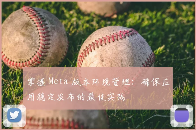 掌握 Meta 版本环境管理：确保应用稳定发布的最佳实践